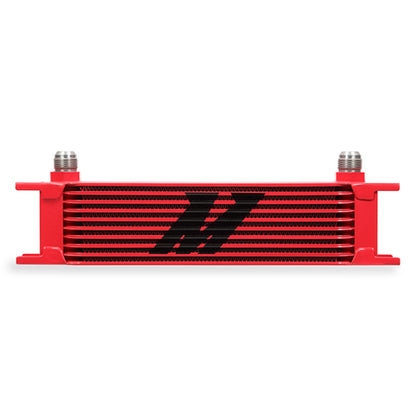 Mishimoto Universal 10 Row Oil Cooler - Red - eliteracefab.com