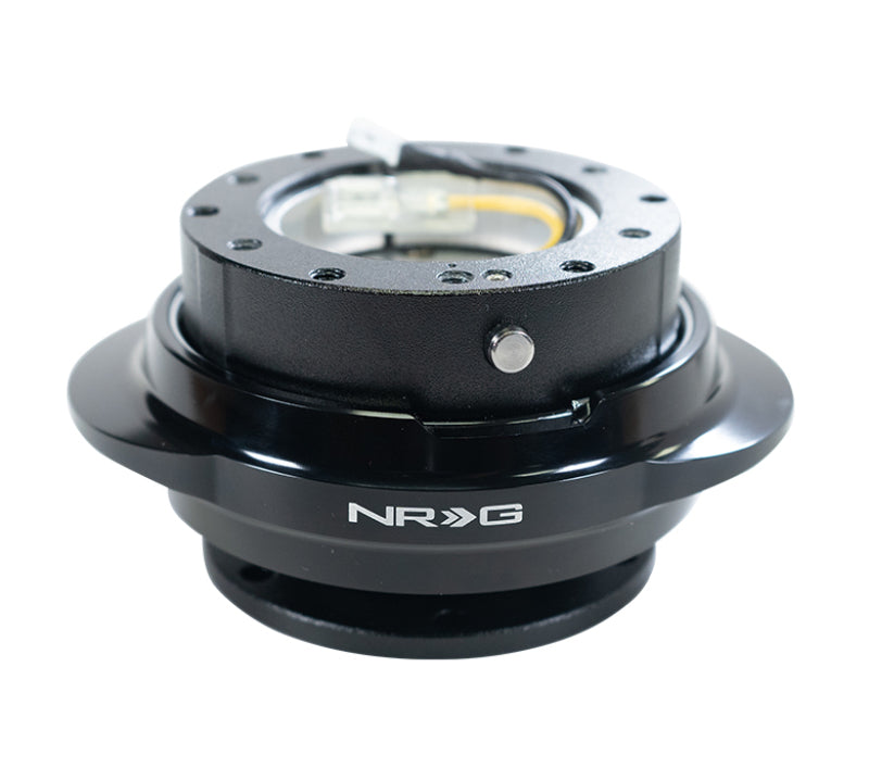 NRG Quick Release Gen 2.2 Kit Black Body Shinny Black Oval Ring - eliteracefab.com