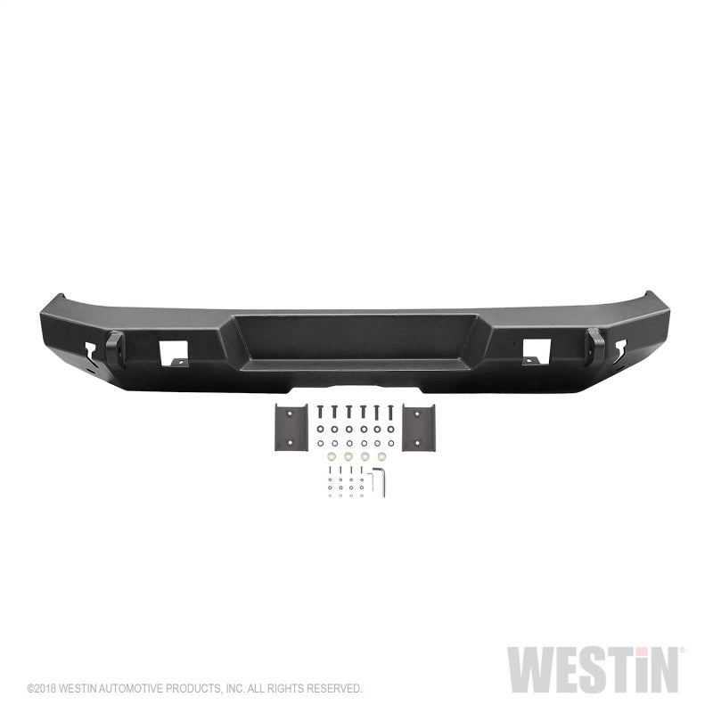 Westin 18-19 Jeep Wrangler JL Rear Bumper - Textured Black - eliteracefab.com