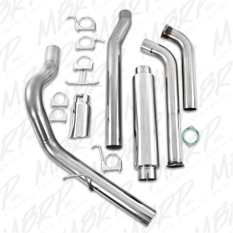 MBRP 2003-2007 Ford F-250/350 6.0L EC/CC Turbo Back Single Side (Stock Cat) - eliteracefab.com