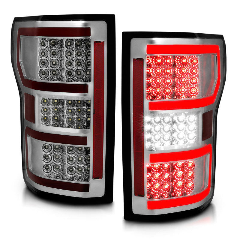 ANZO 18-19 Ford F-150 LED Taillights Chrome - eliteracefab.com