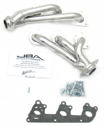 JBA 97-11 Ford Ranger 4.0L OHC w/Driver Side EGR 1-1/2in Primary Silver Ctd Cat4Ward Header JBA