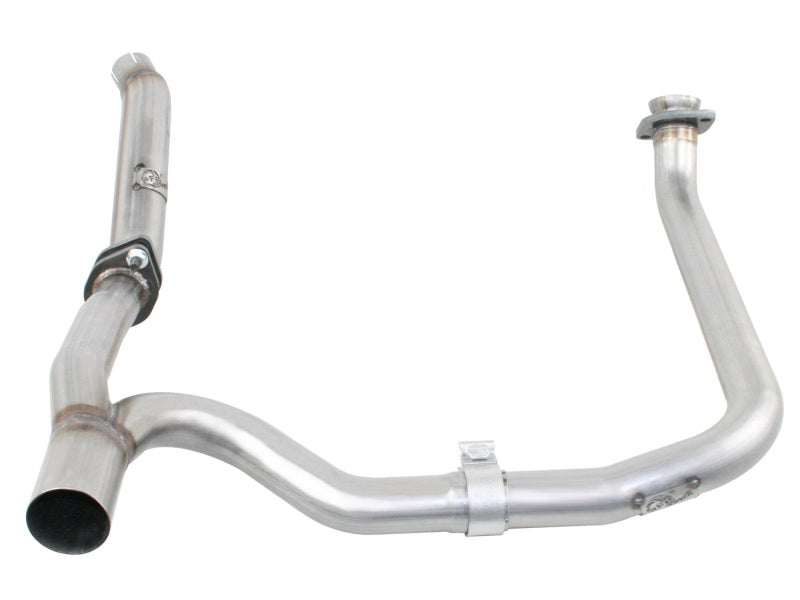aFe Twisted Steel Delete Down-Pipe and Y-Pipe 2 to 2-1/2in Alum Steel Exhaust 12-16 Jeep Wrangler aFe