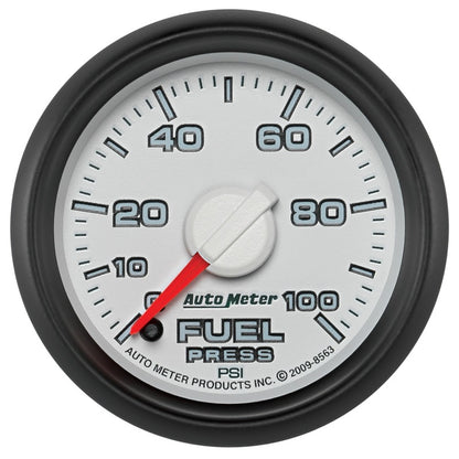 Autometer Factory Match 52.4mm Full Sweep Electronic 0-100 PSI Fuel Pressure Gauge Dodge 8563