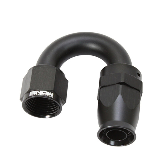 Snow Performance -10AN 180 Degree PTFE Hose End (Black) - SNF-60118