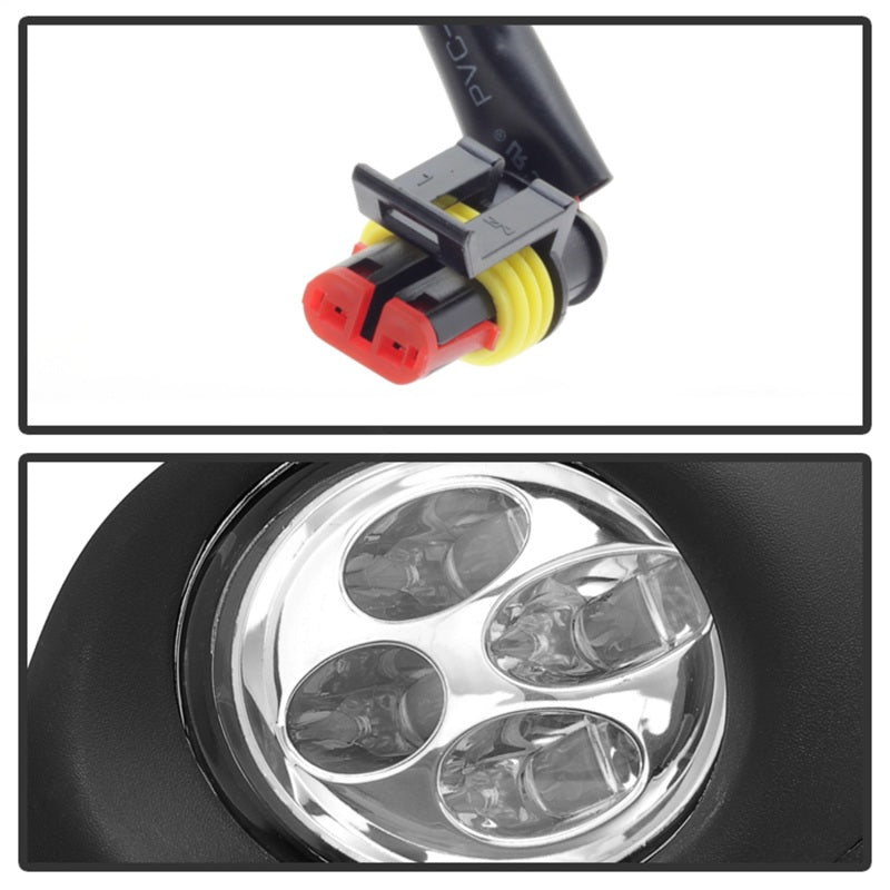 Spyder Nissan Altima 2013-2015 Sedan Daytime DRL LED Running Fog Lights w/Switch Clear FL-DRL-NA13-C - eliteracefab.com