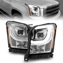 Load image into Gallery viewer, ANZO 2015-2017 GMC Yukon XL Projector Headlights W Lightbar - Chrome/Amber - eliteracefab.com