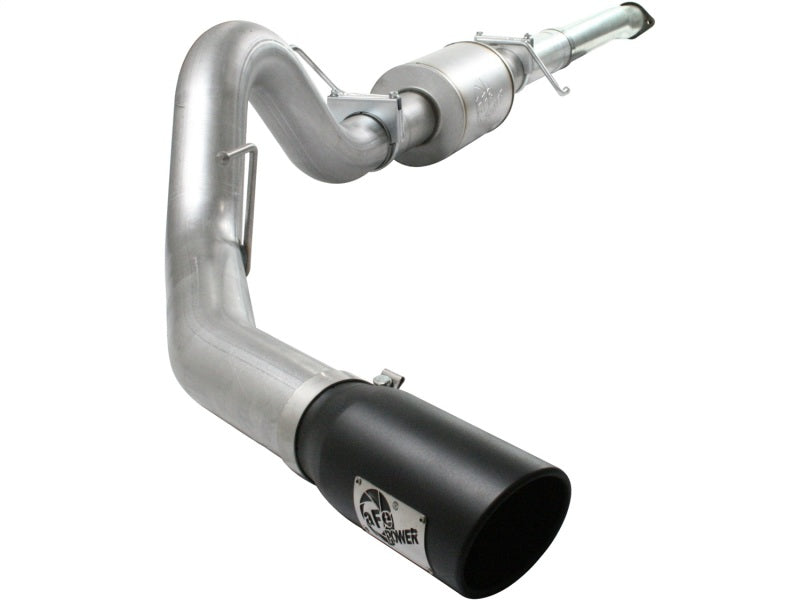 aFe Atlas Exhaust 4in Aluminized Cat-Back w/ 304 SS Black Tip 11-13 Ford F-150 EcoBoost V6 3.5L (tt) - eliteracefab.com