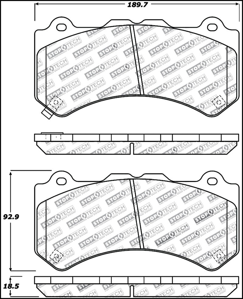 StopTech Performance Brake Pads - eliteracefab.com