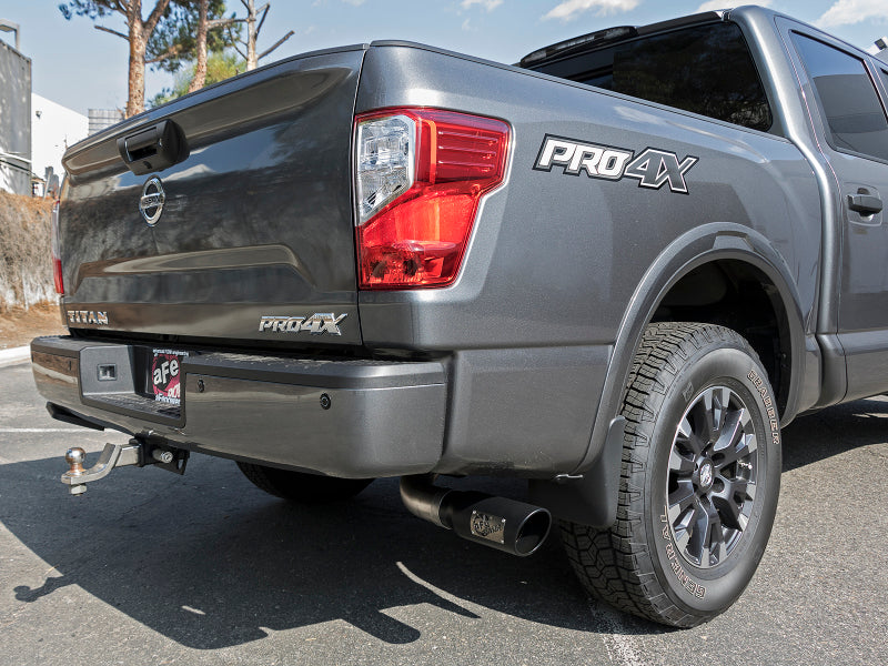 aFe MACHForce XP 2.5in Cat-Back Exhaust System w/ Black Tip Nissan Frontier 17-19 V8-5.6L - eliteracefab.com