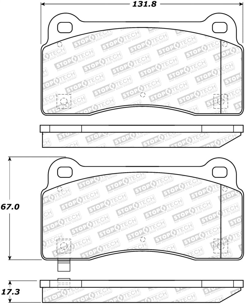 StopTech Street Brake Pads - eliteracefab.com