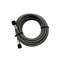 Load image into Gallery viewer, Snow Performance 15ft Braided Stainless Line (Black) w/ -4AN Fittings (15ft Only) - eliteracefab.com