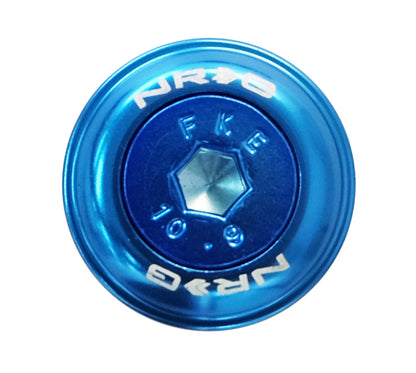 NRG Fender Washer Kit w/Color Matched M6 Bolt Rivets For Plastic (Blue) - Set of 10 - FW-150BL