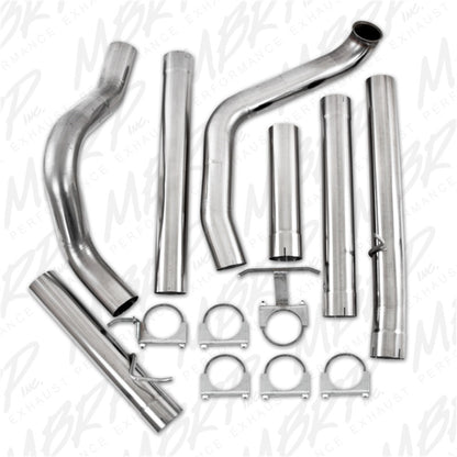 MBRP 1999-2003 Ford F-250/350 7.3L 4in Turbo Back Single No Muffler T409 SLM Series Exhaust System - eliteracefab.com