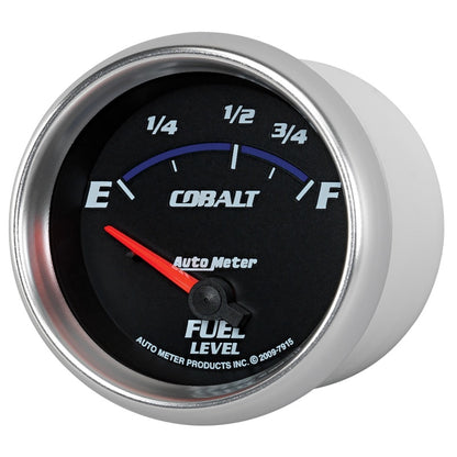 AutoMeter Gauge Fuel Level 2-5/8in. 73 Ohm(e) to 10 Ohm(f) Elec Cobalt 7915