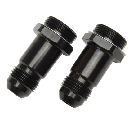 Russell Performance -8 AN Carb Adapter Fittings (2 pcs.) (Black)