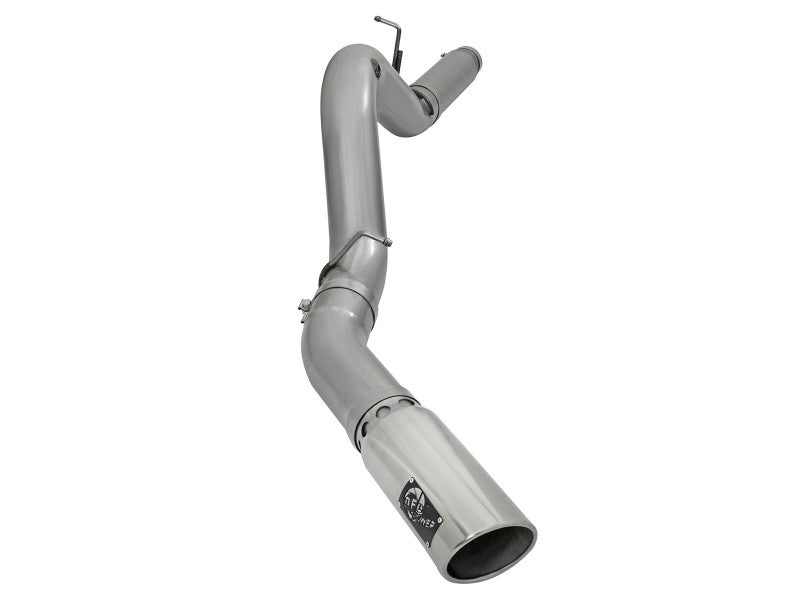 aFe LARGE Bore HD 5in Exhausts DPF-Back SS w/ Pol Tips 16-17 GM Diesel Truck V8-6.6L (td) LML/L5P aFe