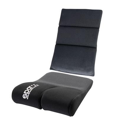 Sparco Cushion Lumbar Black - eliteracefab.com