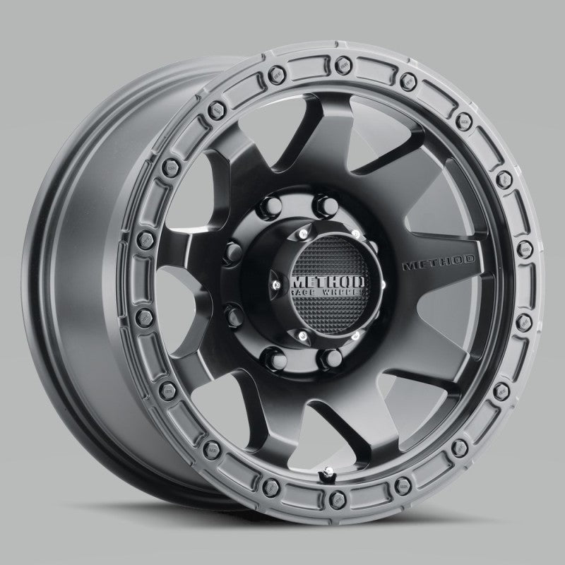 Method MR317 20x9 +18mm Offset 8x6.5 130.81mm CB Matte Black Wheel - eliteracefab.com
