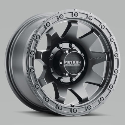 Method MR317 20x9 +18mm Offset 8x6.5 130.81mm CB Matte Black Wheel - eliteracefab.com