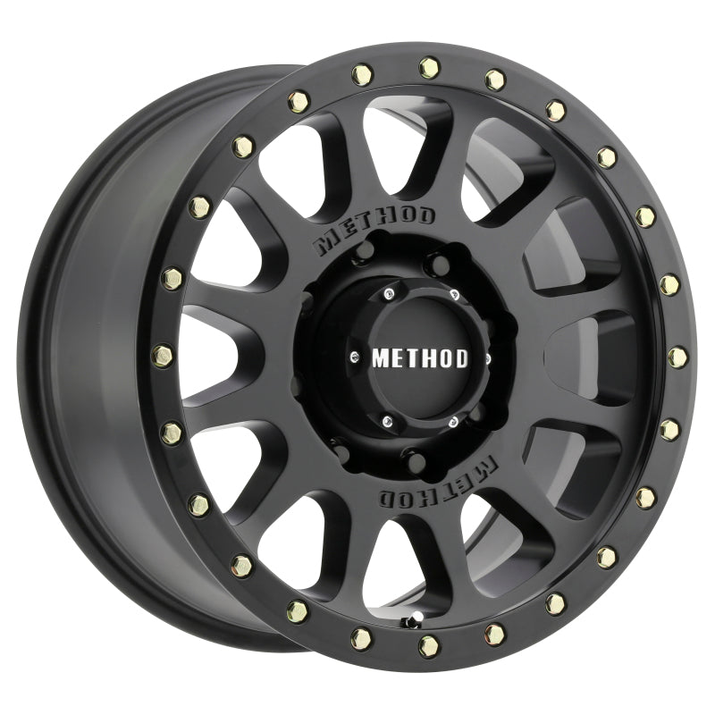 Method MR305 NV HD 18x9 +18mm Offset 8x180 130.81mm CB Matte Black Wheel - eliteracefab.com