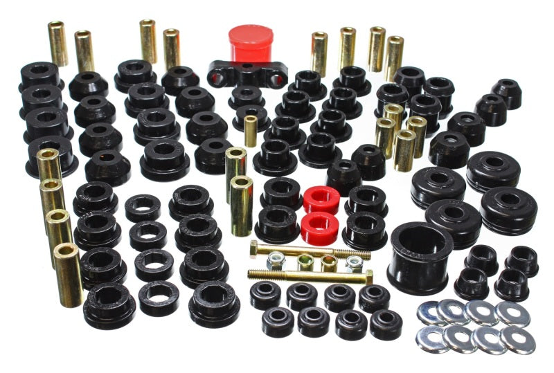 Energy Suspension 88-91 Honda Civic/CRX Black Hyper-Flex Master Bushing Set - eliteracefab.com