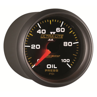 Autometer Ultra-Lite II 52mm 0-100 PSI Mechanical Oil Pressure Gauge 4921