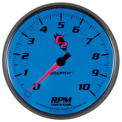 Autometer C2 5 inch 10000 RPM In-Dash Tachometer 7298
