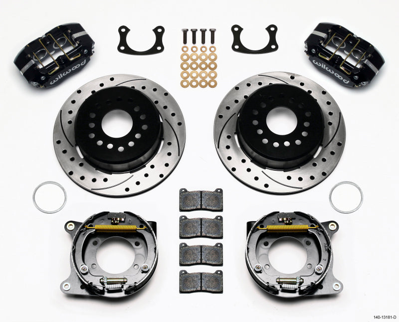 Wilwood Dynapro Lug Mount P/S Park Brake Kit Drilled New Big Ford 2.50in Offset Wilwood