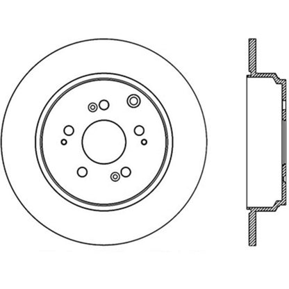 Stoptech 09-15 Honda Pilot / 11-17 Honda Odyssey Rear Premium Cryostop Brake Rotor Stoptech