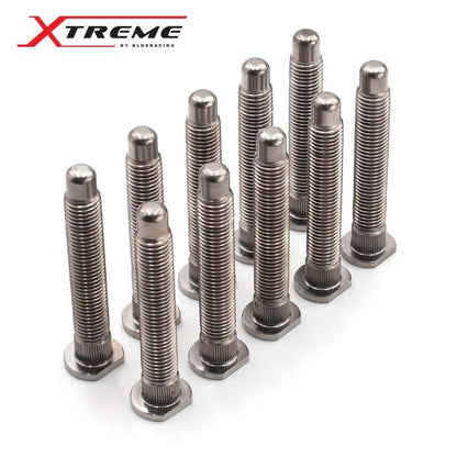 BLOX Racing Titanium Extended Wheel Studs M12X1.5mm SIngle Piece Honda Fitment - Burnt BLOX Racing