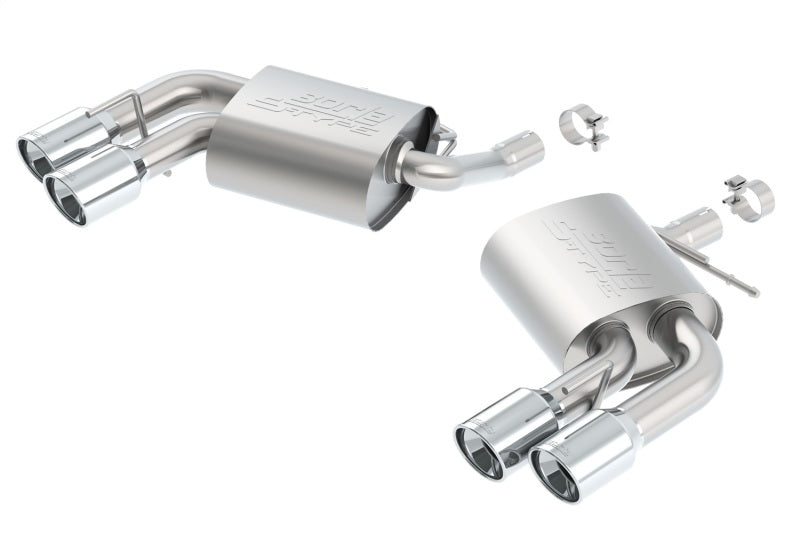 Borla 2016 Chevy Camaro V6 AT/MT S-Type Rear Section Exhaust w/o Dual Mode Valves - eliteracefab.com