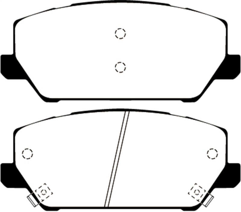 EBC 2019+ Hyundai Veloster Turbo N (2nd Gen) 2.0L Ultimax Front Brake Pads - eliteracefab.com