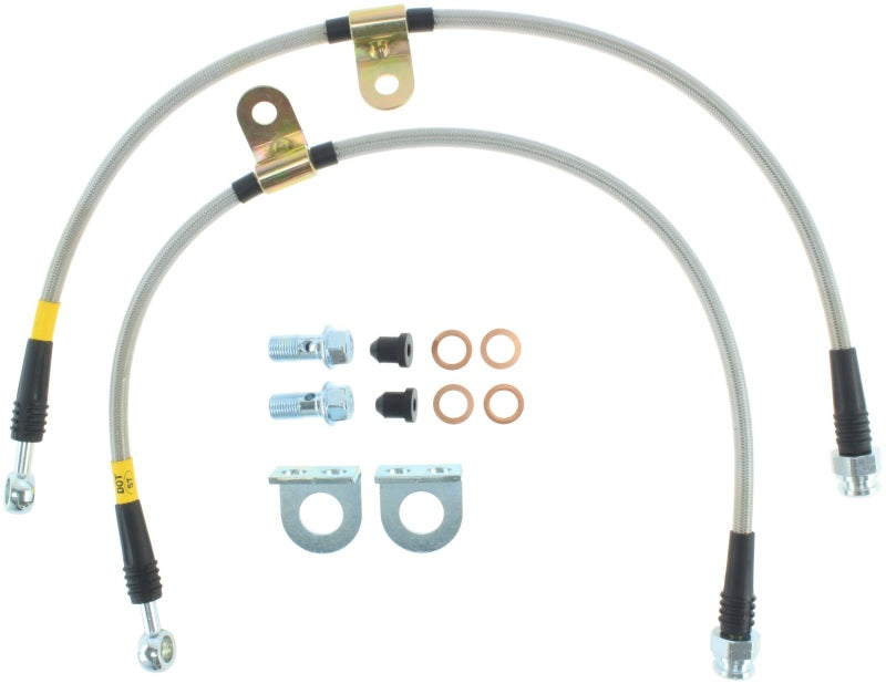 STOPTECH 14-15 FORD FIESTA ST STAINLESS STEEL BBK FRONT BRAKE LINES, 950.61015 - eliteracefab.com