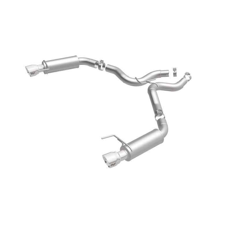 MagnaFlow Axle Back, SS, 3in, Competition, Dual Split Polished 4.5in Tip 2015 Ford Mustang GT V8 5.0 Magnaflow
