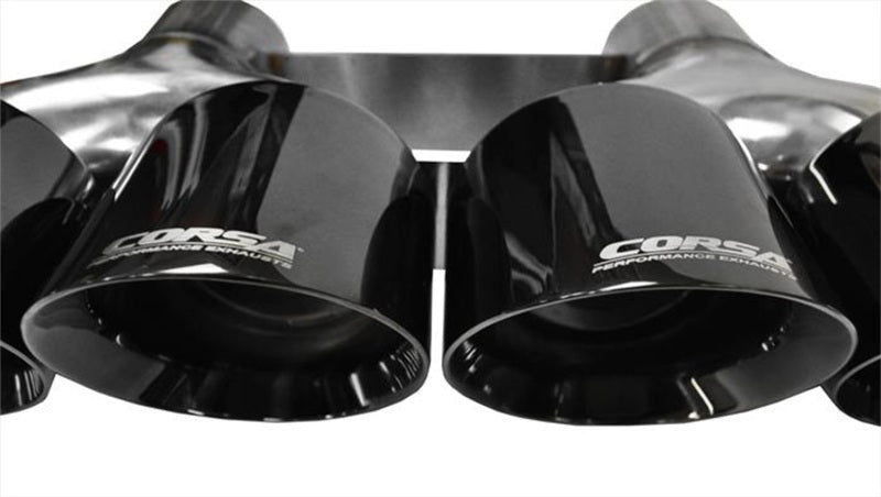 Corsa 15-15 Chevrolet Corvette 6.2L V8 Quad 45in Polished Black Pro-Series Tip Kit - eliteracefab.com