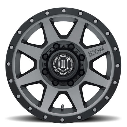 ICON Rebound HD 18x9 8x180 12mm Offset 5.5in BS 124.2mm Bore Titanium Wheel - eliteracefab.com