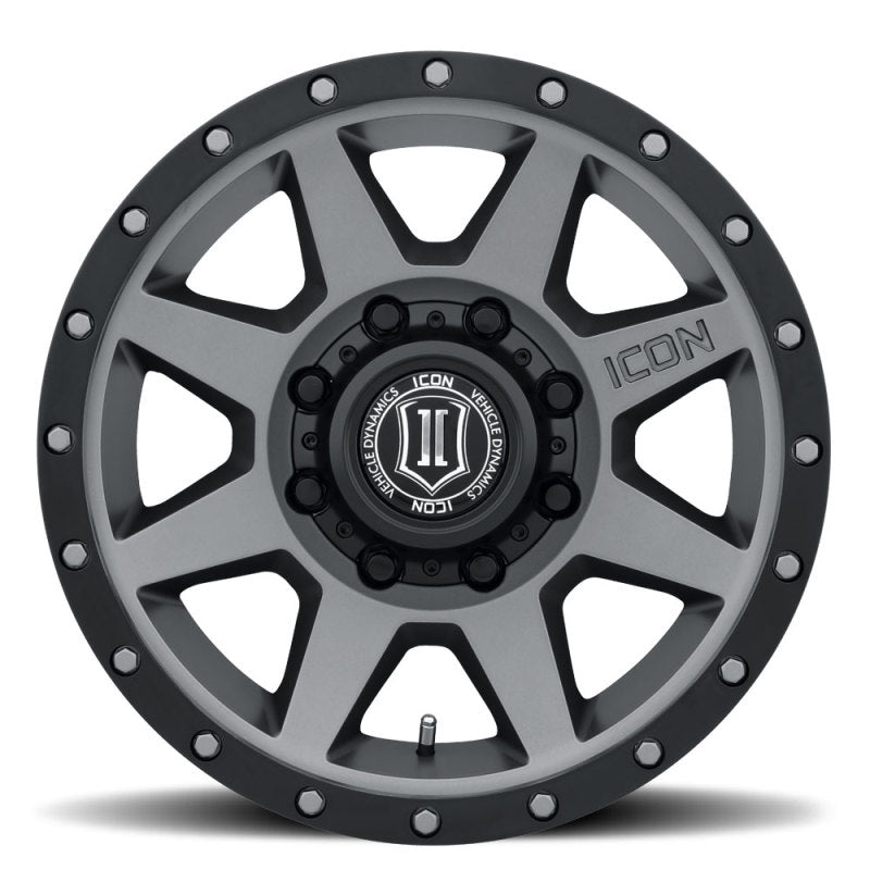 ICON Rebound HD 18x9 8x180 12mm Offset 5.5in BS 124.2mm Bore Titanium Wheel - eliteracefab.com