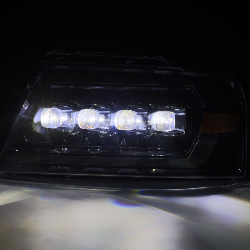 AlphaRex 880130 04-08 Ford F-150 (No 2004 Heritage) NOVA-Series LED Proj HL Chrome w/Actv Light / Seq. Sig