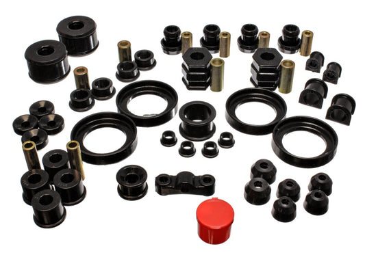 Energy Suspension 99-00 Honda Civic Si Black Hyper-Flex Master Bushing Set - eliteracefab.com
