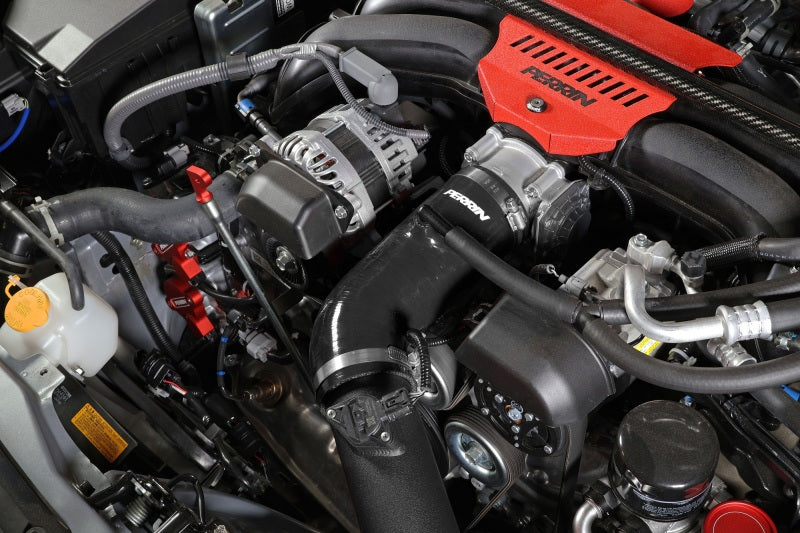 Perrin 22-23 Subaru BRZ/Toyota GR86 Silicone Inlet Hose (3in. ID / SS Wire) - Black Perrin Performance