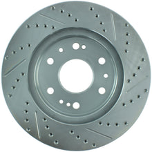 Load image into Gallery viewer, StopTech Select Sport 07-11 GM Silverado 1500 Slotted and Drilled Right Front Rotor - eliteracefab.com