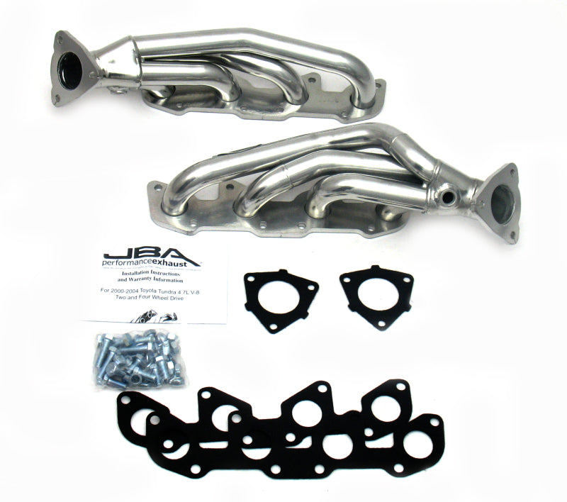 JBA 00-04 Toyota 4.7L V8 1-1/2in Primary Silver Ctd Cat4Ward Header JBA