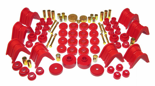 Prothane Total Vehicle Suspension Bushing Kit for 1966–1977 Ford Bronco I, Red – 6-2016
