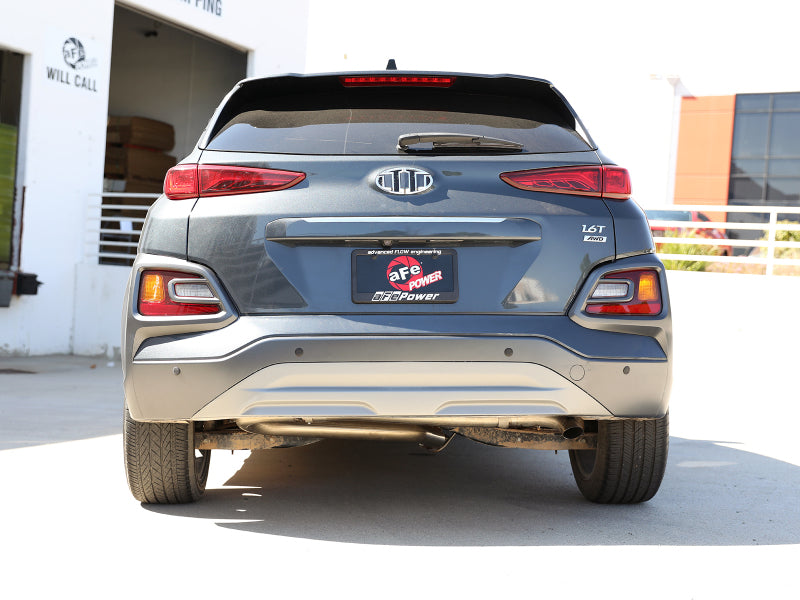 aFe Takeda 2-1/2in 304 SS Axle-Back Exhaust (No Muffler) 18-21 Hyundai Kona L4 1.6L (t) aFe