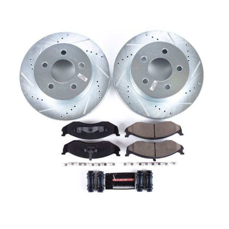 Power Stop 99-01 Jeep Cherokee Front Z23 Evolution Sport Brake Kit - eliteracefab.com