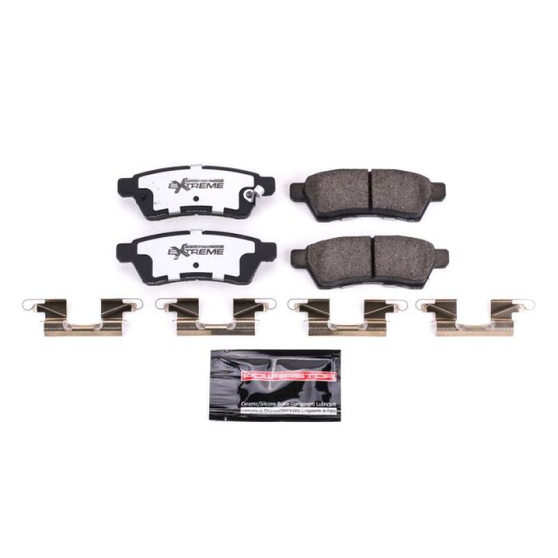 Power Stop 05-19 Nissan Frontier Rear Z36 Truck & Tow Brake Pads w/Hardware - eliteracefab.com