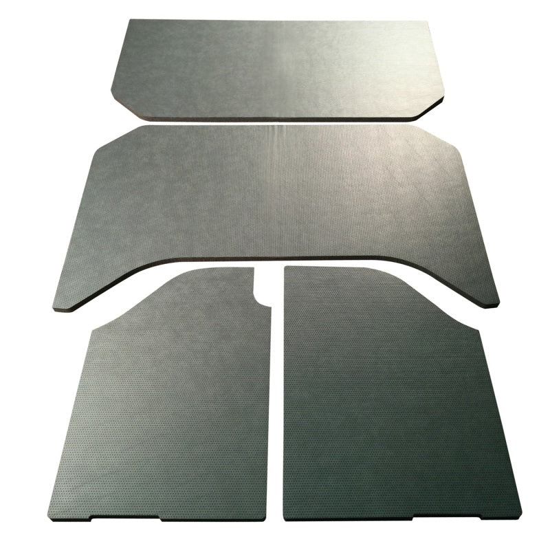 DEI 07-10 Jeep Wrangler JK 4-Door Boom Mat Headliner - 4 Piece - Gray Leather Look DEI