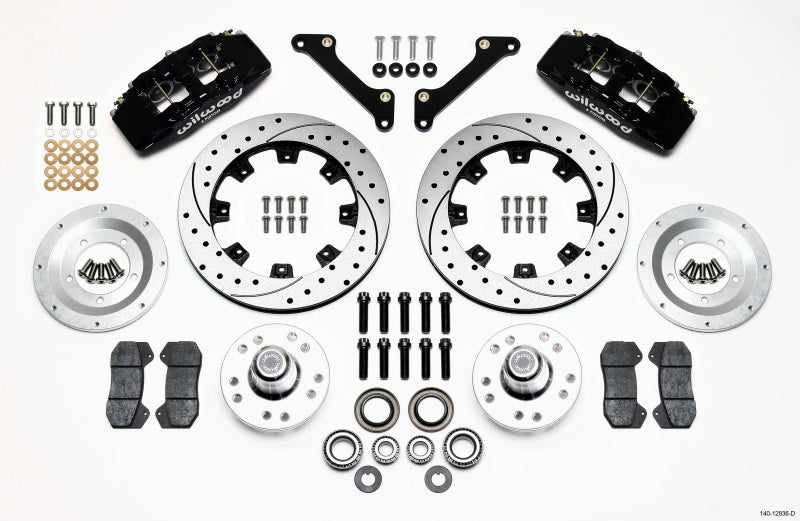 Wilwood Dynapro 6 Front Hub Kit 12.19in Drilled 79-81 Camaro - eliteracefab.com