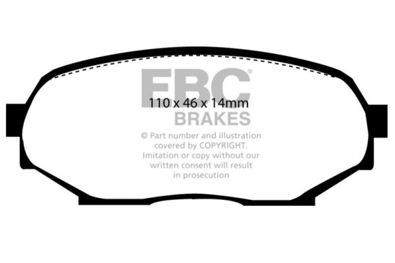 EBC 90-93 Geo Storm 1.6 Greenstuff Front Brake Pads - eliteracefab.com